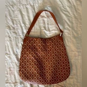 Leather hobo bag